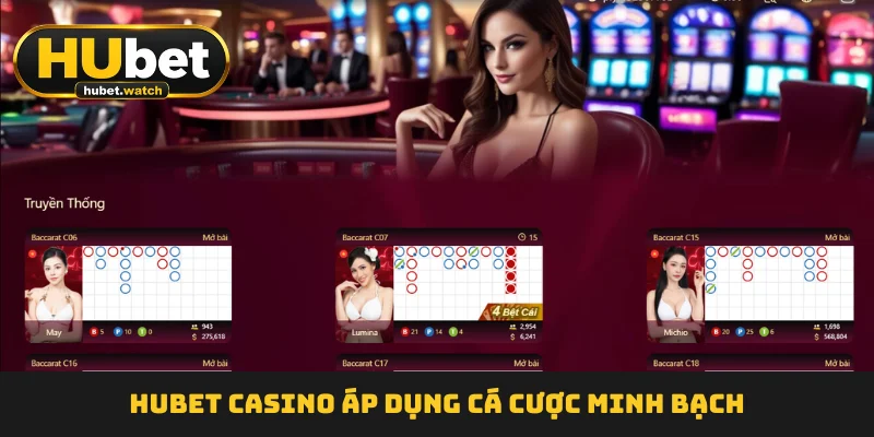 HUBET casino áp dụng cá cược minh bạch