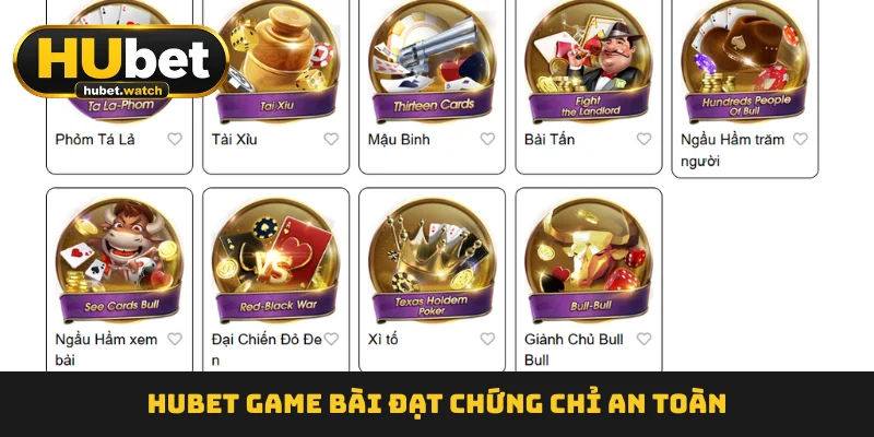HUBET Game Bài - Đối Kháng Minh Bạch, Nhận Thưởng Lớn